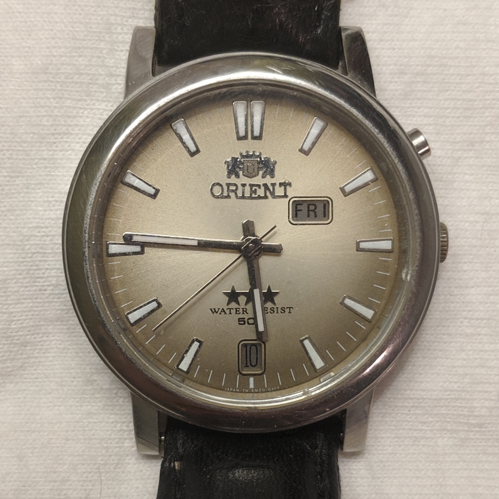 Vintage Orient Automatic Watch German/English Date